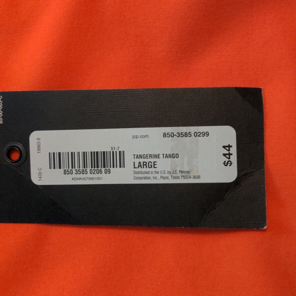 Stylus beautiful coral red top sz L NWT - Picture 3 of 4